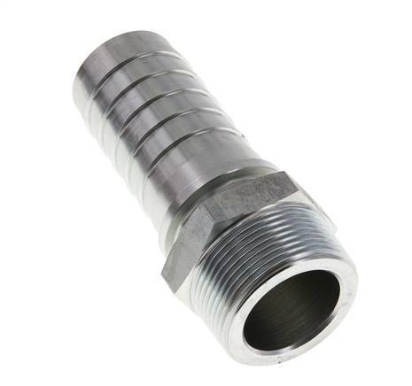 38x54 mm & R1-1/2'' zink plated Steel Hose Pillar with Male Threads DIN EN 14423