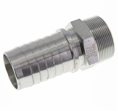 50x68 mm & R2'' pilar de manguera de acero galvanizado con rosca macho DIN EN 14423
