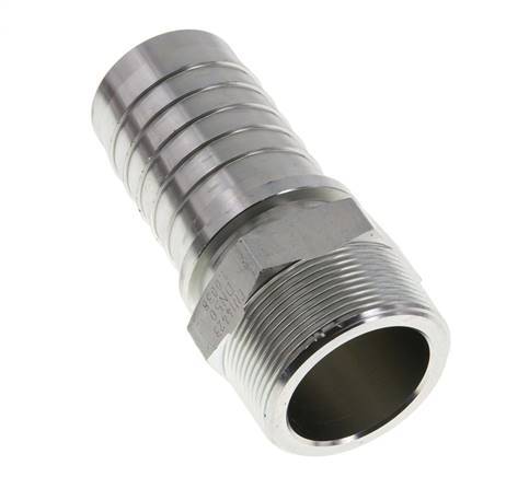 50x68 mm & R2'' pilar de manguera de acero galvanizado con rosca macho DIN EN 14423