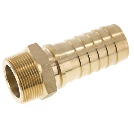 38x54 mm & R1-1/2'' Brass Hose Pillar with Male Threads DIN EN 14423