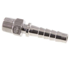 Pilar de manguera de acero inoxidable 1.4301 de 13x25 mm y R1/2'' con rosca macho DIN EN 14423