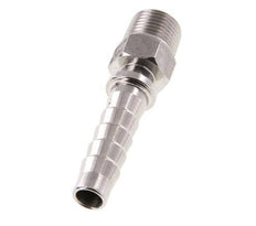 Pilar de manguera de acero inoxidable 1.4301 de 13x25 mm y R1/2'' con rosca macho DIN EN 14423