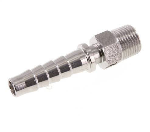 Pilar de manguera de acero inoxidable 1.4301 de 13x25 mm y R1/2'' con rosca macho DIN EN 14423
