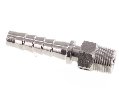 Pilar de manguera de acero inoxidable 1.4301 de 13x25 mm y R1/2'' con rosca macho DIN EN 14423
