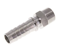 19x33 mm y R3/4'' Pilar de manguera de acero inoxidable 1.4301 con rosca macho DIN EN 14423