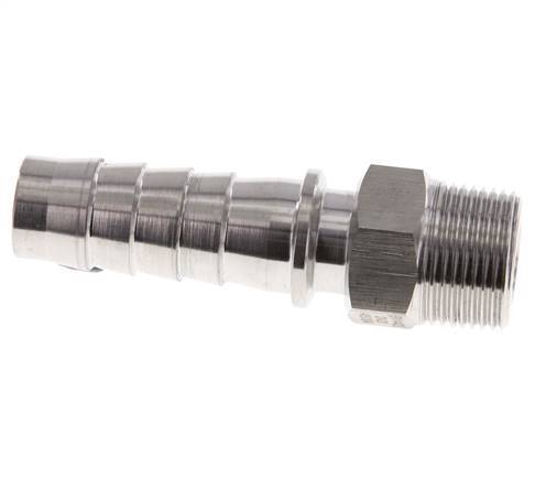19x33 mm y R3/4'' Pilar de manguera de acero inoxidable 1.4301 con rosca macho DIN EN 14423
