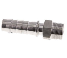 19x33 mm y R3/4'' Pilar de manguera de acero inoxidable 1.4301 con rosca macho DIN EN 14423