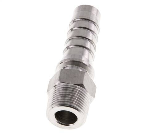 19x33 mm y R3/4'' Pilar de manguera de acero inoxidable 1.4301 con rosca macho DIN EN 14423