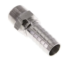 Pilar de manguera de acero inoxidable 1.4301 de 25x40 mm y R1'' con rosca macho DIN EN 14423