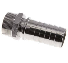 38x54 mm y R1-1/2'' Pilar de manguera de acero inoxidable 1.4301 con rosca macho DIN EN 14423