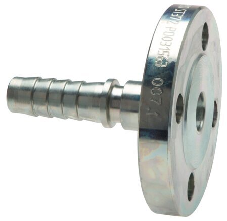 32x48 mm Acero Galvanizado Conector De Manguera Con Brida PN 10/16 DIN EN 14423 / DIN 2826