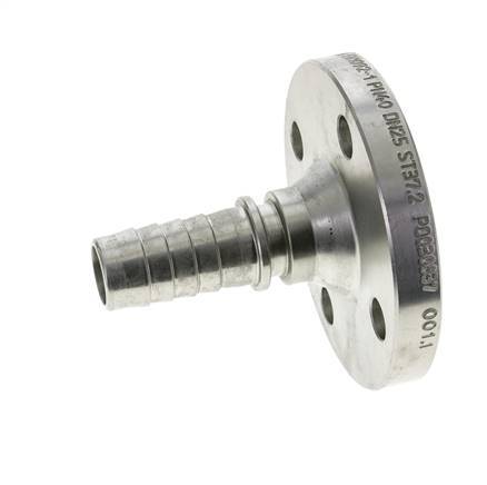 25x40 mm zink plated Steel Hose Pillar with Flange PN 10/16/25/40 DIN EN 14423 / DIN 2826