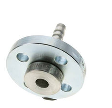 13x25 mm Pilar de manguera de acero galvanizado con brida giratoria PN 10/16/25/40 DIN EN 14423 / DIN 2826