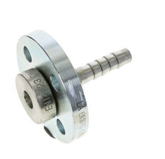 13x25 mm Pilar de manguera de acero galvanizado con brida giratoria PN 10/16/25/40 DIN EN 14423 / DIN 2826