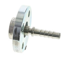 13x25 mm Pilar de manguera de acero galvanizado con brida giratoria PN 10/16/25/40 DIN EN 14423 / DIN 2826