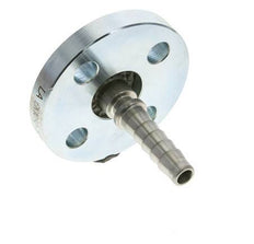 13x25 mm Pilar de manguera de acero galvanizado con brida giratoria PN 10/16/25/40 DIN EN 14423 / DIN 2826