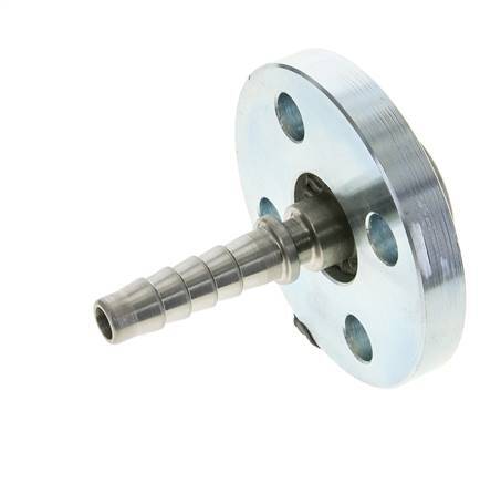 13x25 mm Pilar de manguera de acero galvanizado con brida giratoria PN 10/16/25/40 DIN EN 14423 / DIN 2826