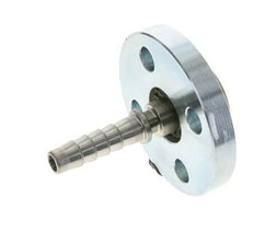 13x25 mm Pilar de manguera de acero galvanizado con brida giratoria PN 10/16/25/40 DIN EN 14423 / DIN 2826