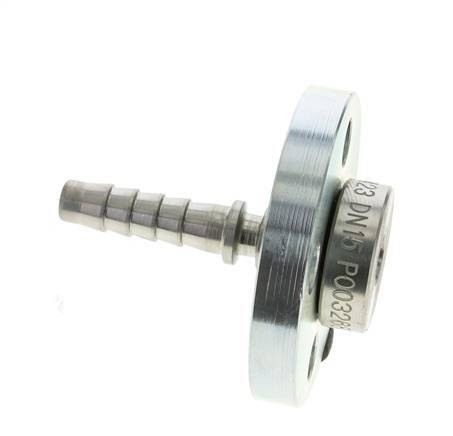 13x25 mm Pilar de manguera de acero galvanizado con brida giratoria PN 10/16/25/40 DIN EN 14423 / DIN 2826