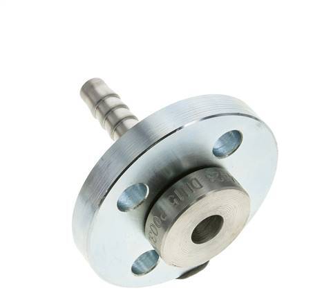 13x25 mm Pilar de manguera de acero galvanizado con brida giratoria PN 10/16/25/40 DIN EN 14423 / DIN 2826