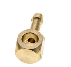 Racor banjo de latón de 6 mm (1/4'') y G1/8'' con lengüeta para manguera [2 piezas]