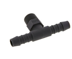10 mm & R3/8'' PA 6 Tee Hose Barb with Male Threads [5 Pieces]