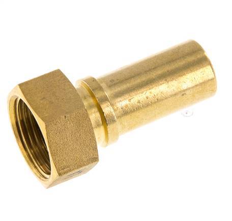 19 mm (3/4'') y G3/4'' Tuerca de racor de latón para manguera Junta plana Poliuretano Collares de seguridad EN 14420-5 (DIN 2817)