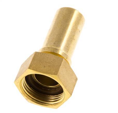 19 mm (3/4'') y G3/4'' Tuerca de racor de latón para manguera Junta plana Poliuretano Collares de seguridad EN 14420-5 (DIN 2817)