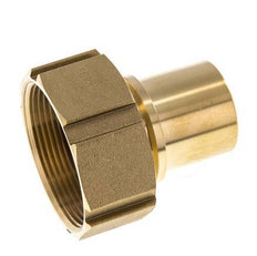 38 mm (1-1/2'') y G2'' Tuerca de racor de latón para manguera Junta plana Poliuretano Collares de seguridad EN 14420-5 (DIN 2817)