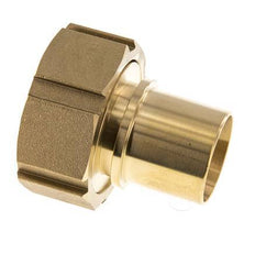 38 mm (1-1/2'') y G2'' Tuerca de racor de latón para manguera Junta plana Poliuretano Collares de seguridad EN 14420-5 (DIN 2817)