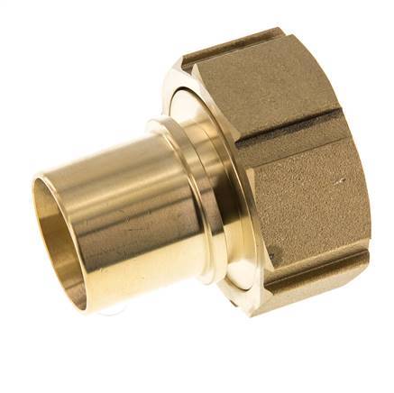 38 mm (1-1/2'') y G2'' Tuerca de racor de latón para manguera Junta plana Poliuretano Collares de seguridad EN 14420-5 (DIN 2817)