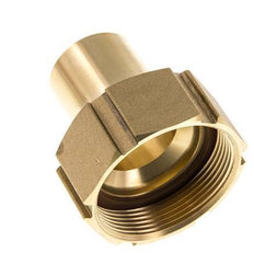 38 mm (1-1/2'') y G2'' Tuerca de racor de latón para manguera Junta plana Poliuretano Collares de seguridad EN 14420-5 (DIN 2817)