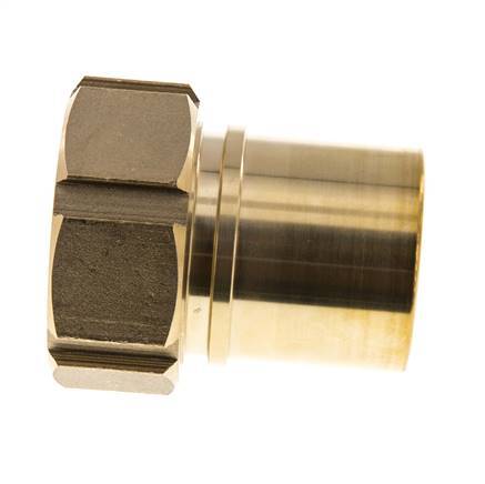 50 mm (2'') y G2'' Tuerca de racor de latón para manguera Junta plana Poliuretano Collares de seguridad EN 14420-5 (DIN 2817)