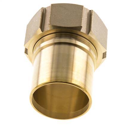 50 mm (2'') y G2'' Tuerca de racor de latón para manguera Junta plana Poliuretano Collares de seguridad EN 14420-5 (DIN 2817)