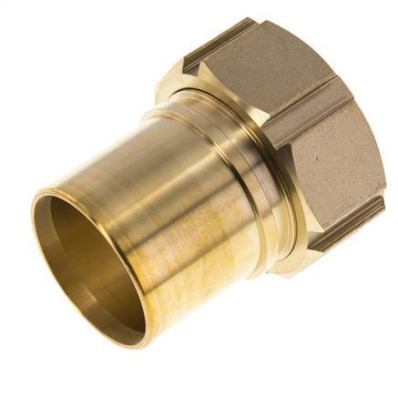 50 mm (2'') y G2'' Tuerca de racor de latón para manguera Junta plana Poliuretano Collares de seguridad EN 14420-5 (DIN 2817)