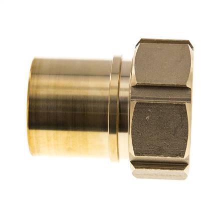 50 mm (2'') y G2'' Tuerca de racor de latón para manguera Junta plana Poliuretano Collares de seguridad EN 14420-5 (DIN 2817)