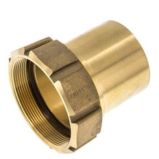 75 mm (3'') & G3'' Brass Hose Barb Union Nut Flat Sealing Polyurethane Safety collars EN 14420-5 (DIN 2817)