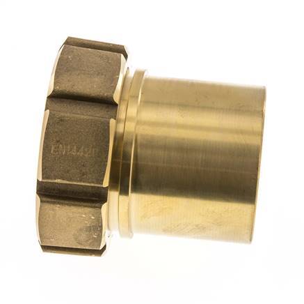 75 mm (3'') & G3'' Brass Hose Barb Union Nut Flat Sealing Polyurethane Safety collars EN 14420-5 (DIN 2817)