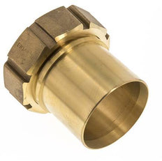 75 mm (3'') & G3'' Brass Hose Barb Union Nut Flat Sealing Polyurethane Safety collars EN 14420-5 (DIN 2817)
