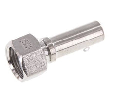 13 mm (1/2'') y G1/2'' Acero inoxidable 1.4401 Tuerca de racor para manguera Junta plana PTFE Collares de seguridad EN 14420-5 (DIN 2817)