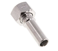 13 mm (1/2'') y G1/2'' Acero inoxidable 1.4401 Tuerca de racor para manguera Junta plana PTFE Collares de seguridad EN 14420-5 (DIN 2817)