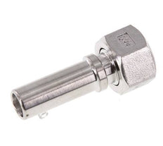 13 mm (1/2'') y G1/2'' Acero inoxidable 1.4401 Tuerca de racor para manguera Junta plana PTFE Collares de seguridad EN 14420-5 (DIN 2817)