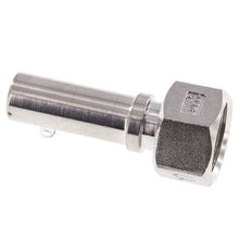 13 mm (1/2'') y G1/2'' Acero inoxidable 1.4401 Tuerca de racor para manguera Junta plana PTFE Collares de seguridad EN 14420-5 (DIN 2817)