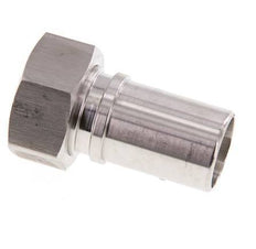 25 mm (1'') y G1'' Acero inoxidable 1.4401 Tuerca de racor para manguera Junta plana PTFE Collares de seguridad EN 14420-5 (DIN 2817)