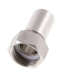 25 mm (1'') y G1'' Acero inoxidable 1.4401 Tuerca de racor para manguera Junta plana PTFE Collares de seguridad EN 14420-5 (DIN 2817)