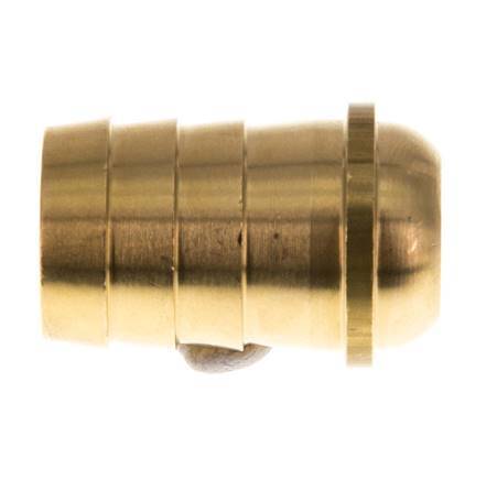 19 mm (3/4'') Brass Hose Barb without Union Nut (G3/4'') 13.5mm [2 Pieces]