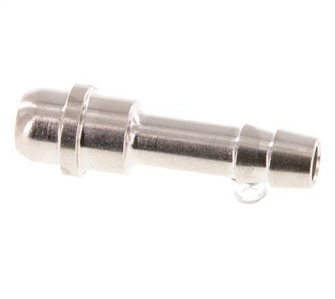 6 mm (1/4'') nickel plated Brass Hose Barb without Union Nut (G1/4'') 15.5mm [5 Pieces]