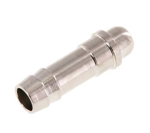 9 mm (3/8'') nickel plated Brass Hose Barb without Union Nut (G1/4'') 15.5mm [5 Pieces]