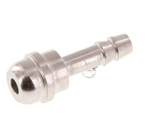 6 mm (1/4'') nickel plated Brass Hose Barb without Union Nut (G3/8'') 14.5mm [5 Pieces]