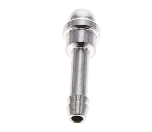 Boquilla de acero inoxidable de 4 mm sin tuerca de unión (G1/8'') 12mm
